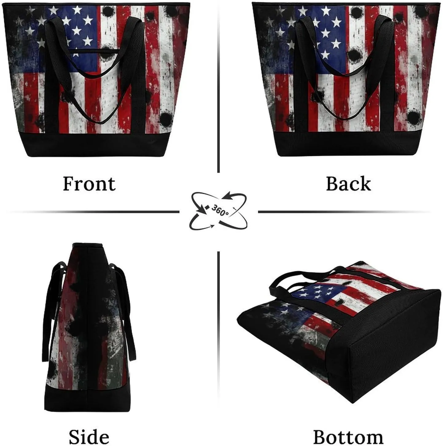 Women's Spacious Thermal Shoulder Bag Stylish Insulated Shopping Tote