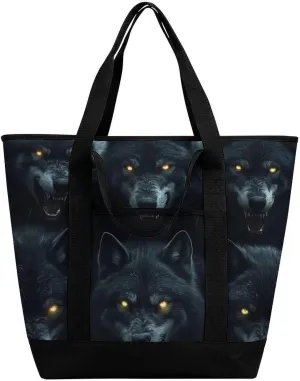 Women's Spacious Thermal Shoulder Bag Stylish Insulated Shopping Tote