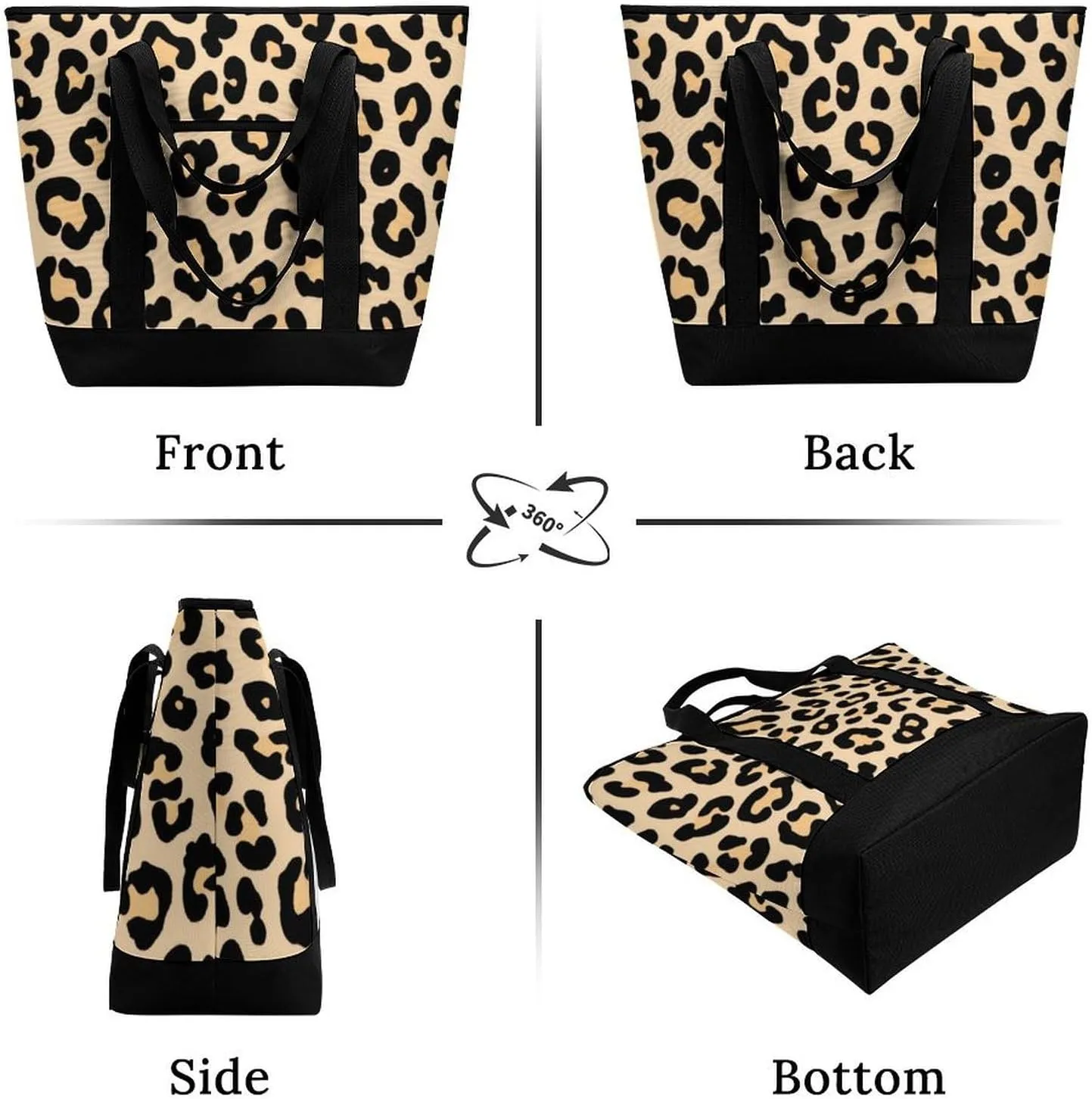 Women's Spacious Thermal Shoulder Bag Stylish Insulated Shopping Tote