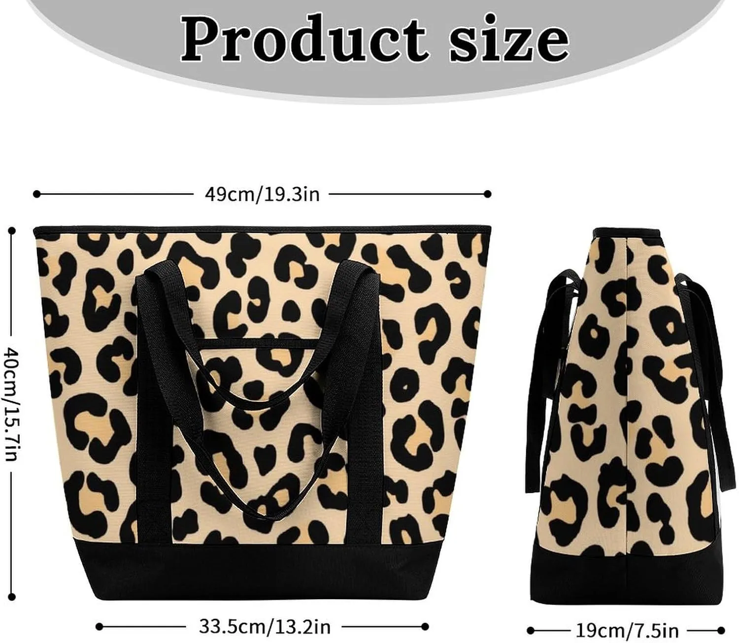 Women's Spacious Thermal Shoulder Bag Stylish Insulated Shopping Tote