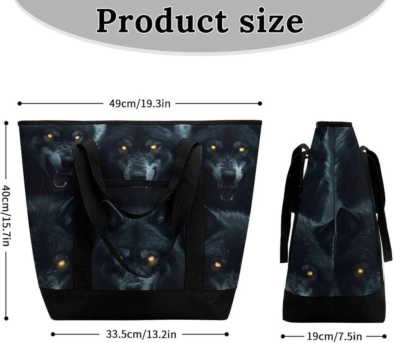 Women's Spacious Thermal Shoulder Bag Stylish Insulated Shopping Tote