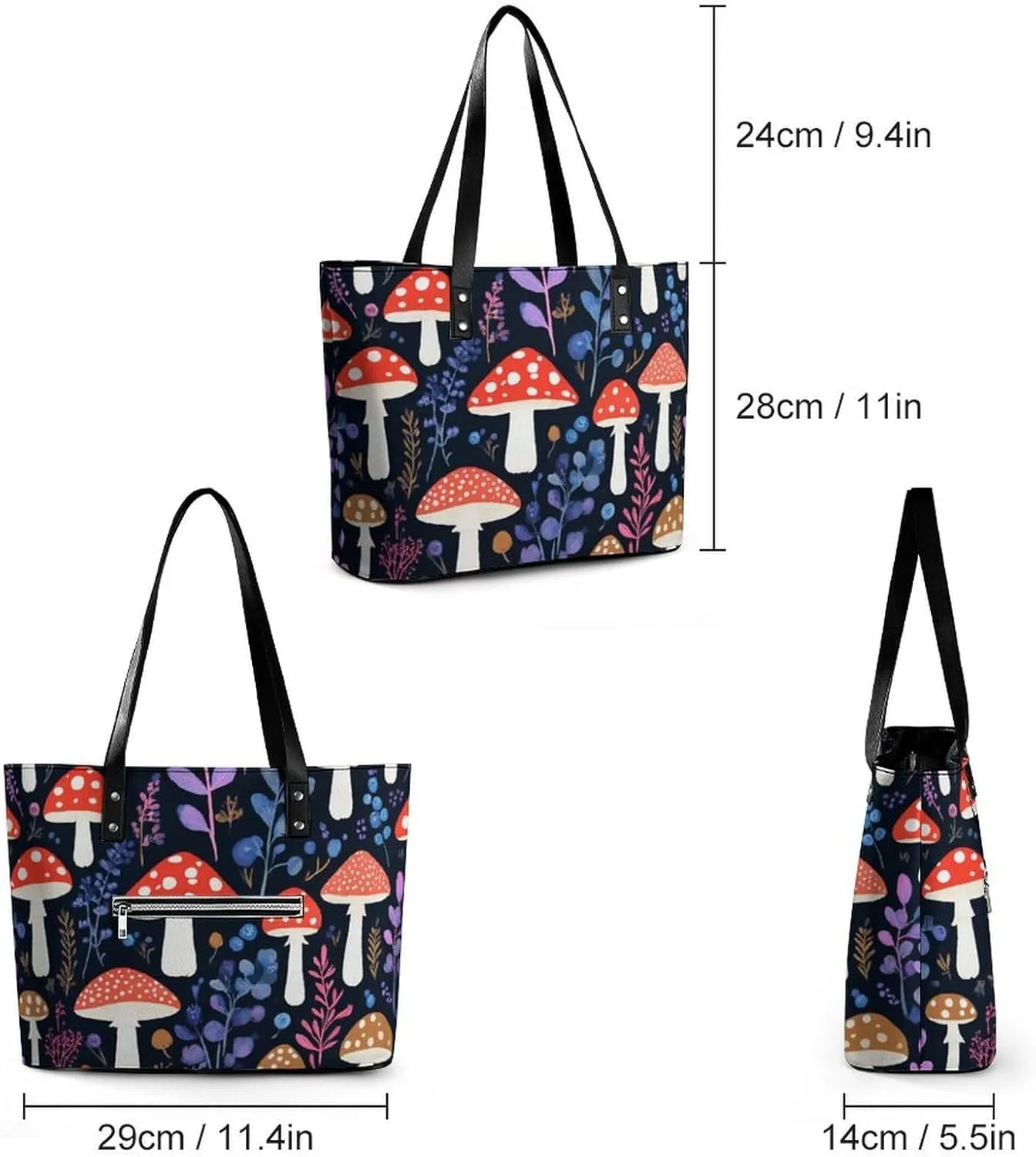 Women's Stylish Crossbody Bag PU Leather Shoulder Purse With Adjustable Strap