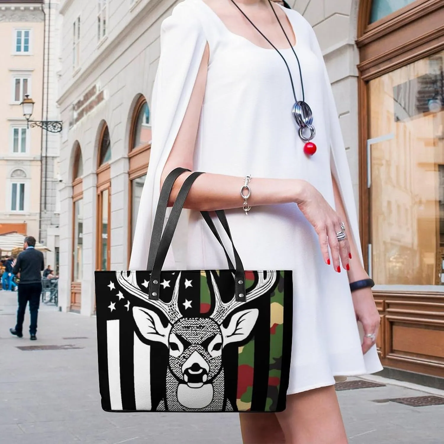 Women's Stylish Crossbody Bag PU Leather Shoulder Purse With Adjustable Strap