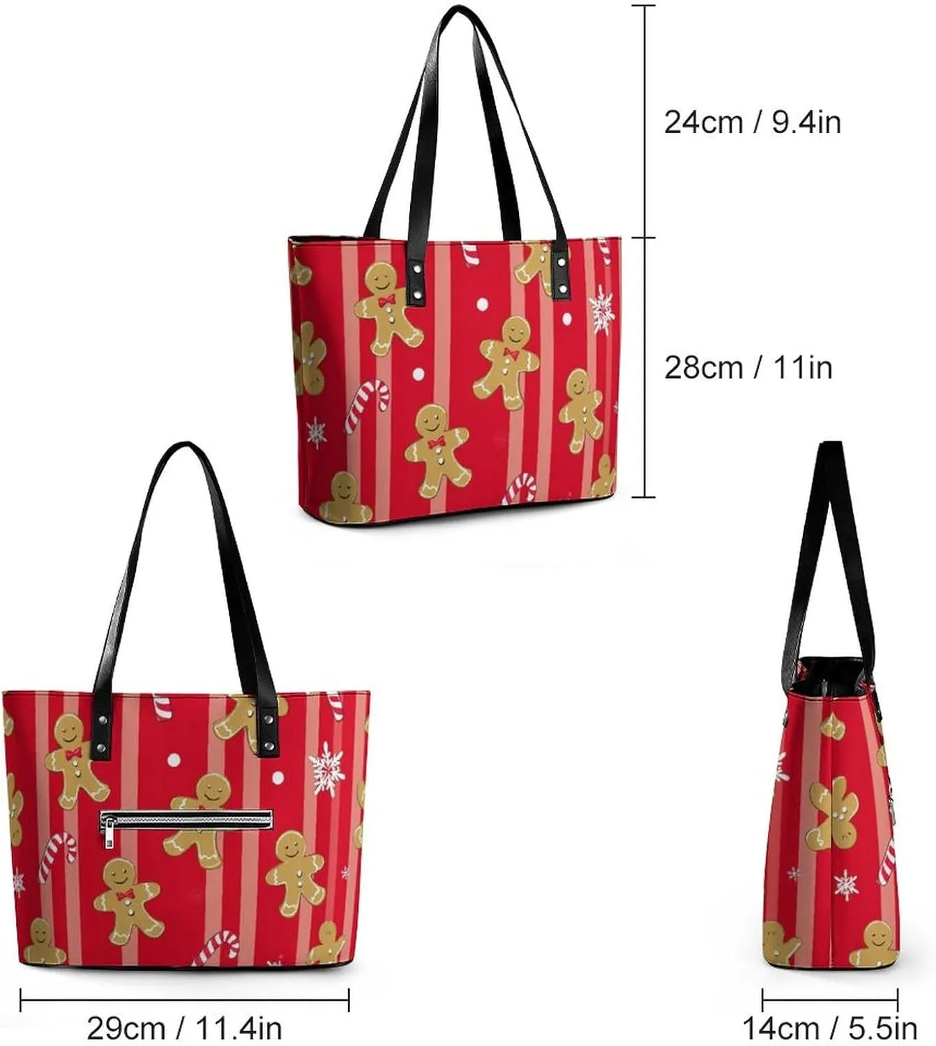Women's Stylish Crossbody Bag PU Leather Shoulder Purse With Adjustable Strap