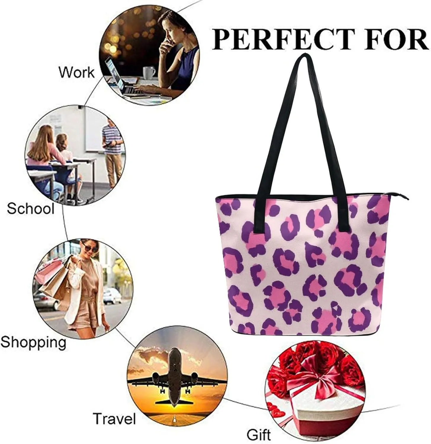 Women's Stylish Crossbody Bag PU Leather Shoulder Purse With Adjustable Strap