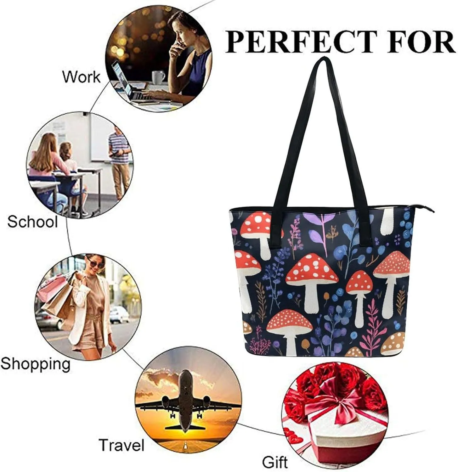 Women's Stylish Crossbody Bag PU Leather Shoulder Purse With Adjustable Strap