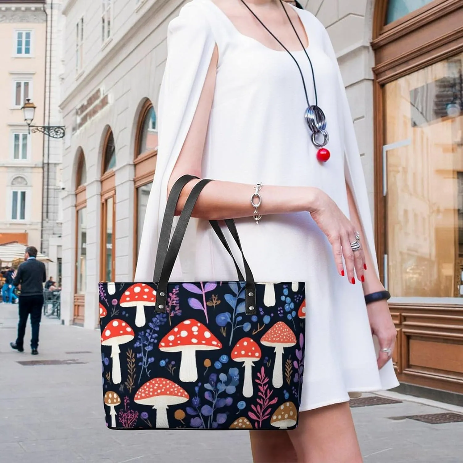 Women's Stylish Crossbody Bag PU Leather Shoulder Purse With Adjustable Strap