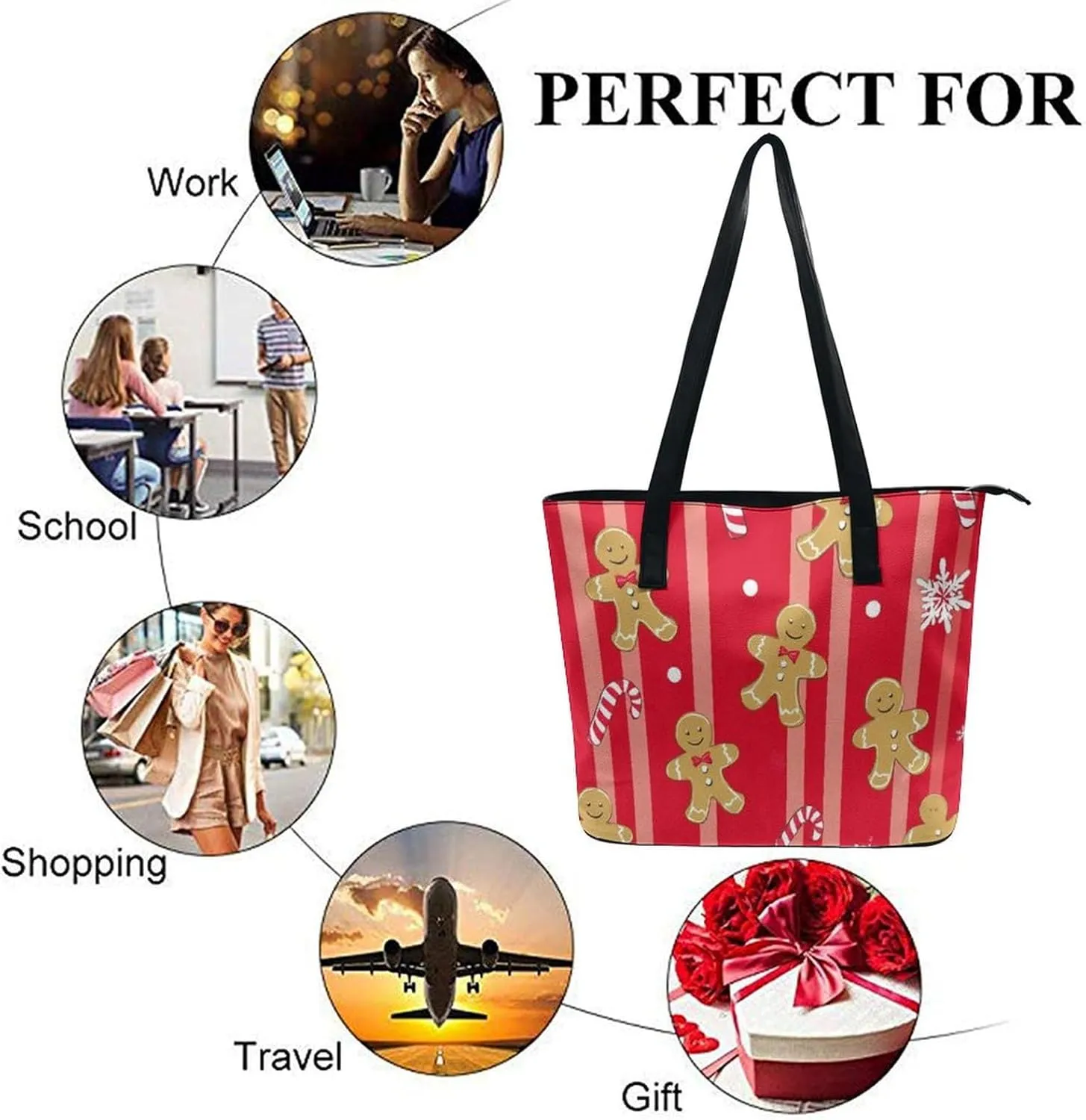 Women's Stylish Crossbody Bag PU Leather Shoulder Purse With Adjustable Strap