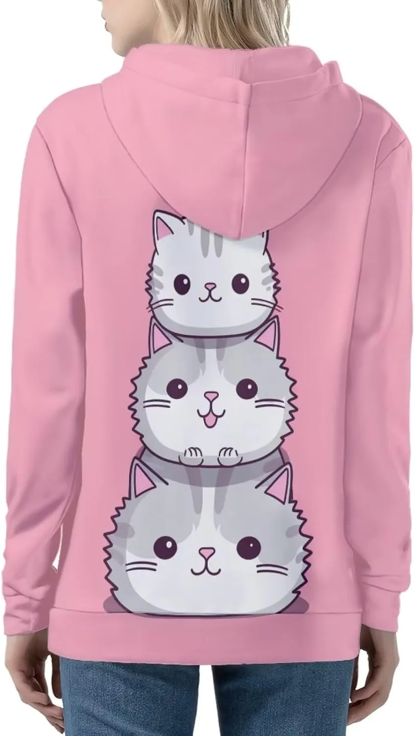 Womens Zip Up Hoodie Oversized Sweatshirt for Women Y2K Hoodies Fall Jackets