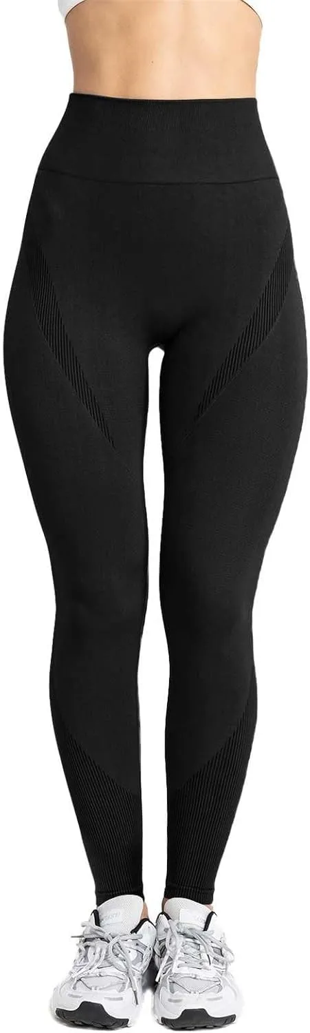 Workout Sets for Women Full Length Micro Elastic Fashion Soft Daily Transparent White Ash S 5XL Fall & Winter Winter