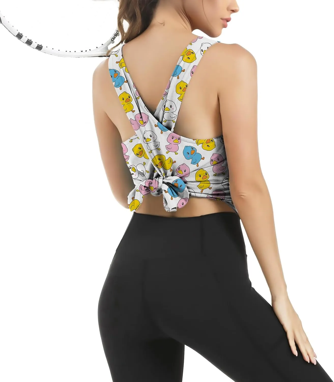 Workout Tank Tops for Women Yoga Tops Loose fit Womens Backless Sleeveless Open Back Running Muscle Tank Shirts