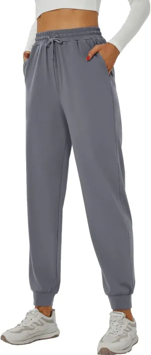YOYOYOGA Sweatpants for Women Stretchy Joggers with Pockets Soft Baggy Workout Pants Gym Jogging Track Pants